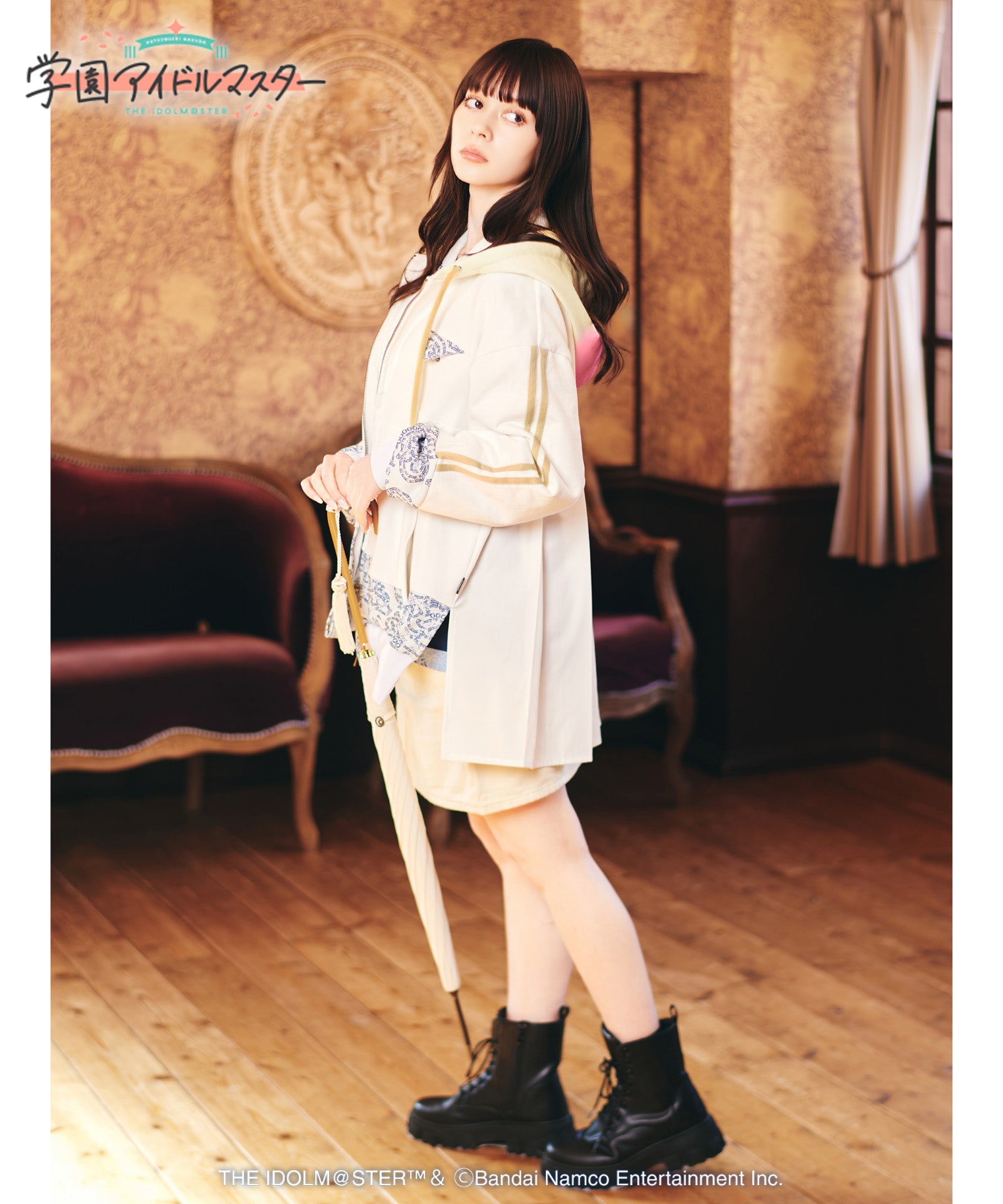 H:166 / C:80 / W:56 / H:86 着用サイズ:L