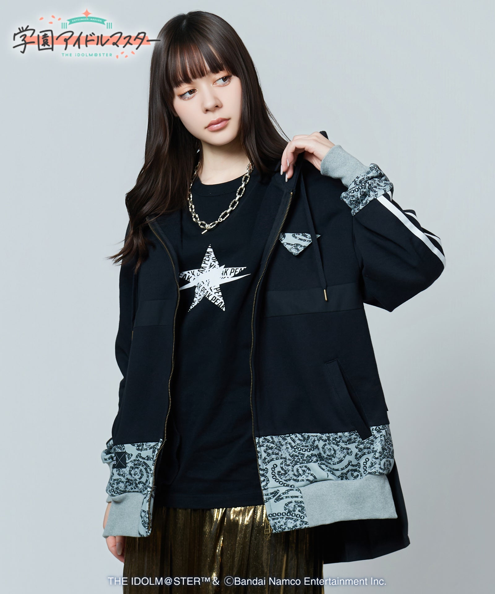 H:166 / C:80 / W:56 / H:86 着用サイズ:L