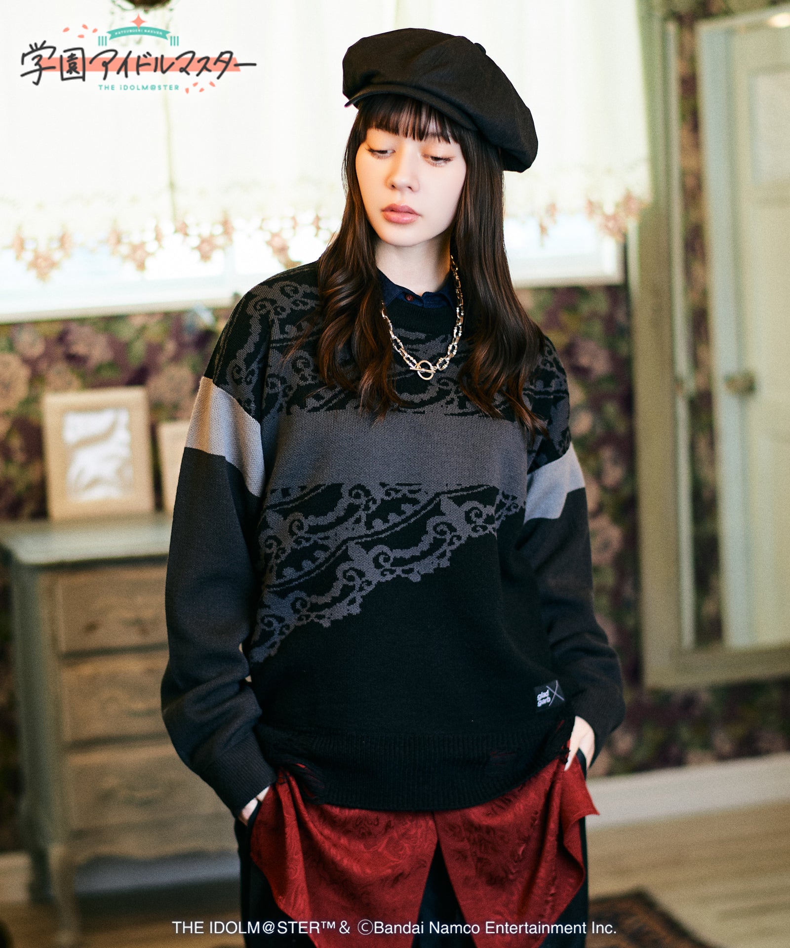 H:166 / C:80 / W:56 / H:86 着用サイズ:L